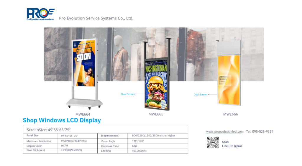 Shop Windows Digital Signage